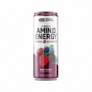 Optimum Nutrition ESSENTIAL AMIN.O. ENERGY+ Electrolytes Sparkling Berry Burst 355ml * 12 Cans (12 Servings) Romania | 7801-SMXYB