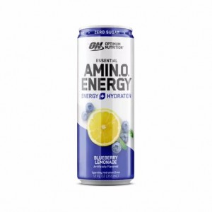 Optimum Nutrition ESSENTIAL AMIN.O. ENERGY+ Electrolytes Sparkling Blueberry Lemonade 355ml * 12 Cans (12 Servings) Romania | 5694-APLFN