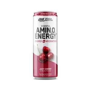 Optimum Nutrition ESSENTIAL AMIN.O. ENERGY+ Electrolytes Sparkling Juicy Cherry 355ml * 12 Cans (12 Servings) Romania | 1372-ZSFJN