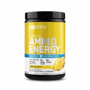 Optimum Nutrition Essential AMIN.O. ENERGY + Electrolytes Pineapple Twist 0.63 lb (30 Servings) Romania | 5164-VBXJK