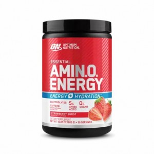 Optimum Nutrition Essential AMIN.O. ENERGY + Electrolytes Strawberry Burst 0.63 lb (30 Servings) Romania | 7405-PXOGD