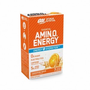 Optimum Nutrition Essential AMIN.O. ENERGY + Electrolytes Tangerine Wave 7 Stick Packs (7 Servings) Romania | 9124-KFHPB