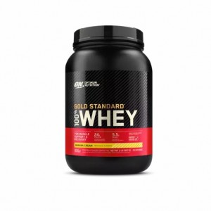 Optimum Nutrition GOLD STANDARD 100% WHEY™ Banana Cream 2 lb (29 Servings) Romania | 4795-DMBIX