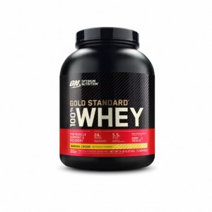 Optimum Nutrition GOLD STANDARD 100% WHEY™ Banana Cream 5 lb (73 Servings) Romania | 2560-NJHLK