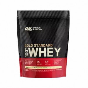 Optimum Nutrition GOLD STANDARD 100% WHEY™ Vanilla Ice Cream 1.5 lb (22 Servings) Romania | 6104-DTEKO