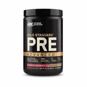 Optimum Nutrition GOLD STANDARD® Pre Advanced Raspberry Lime Mojito 0.88 lb (20 Servings) Romania | 0597-AUCHS