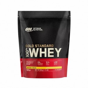 Optimum Nutrition Gold Standard 100% Whey Protein Powder Banana Cream 450 grams (15 Servings) Romania | 2156-ETVYL