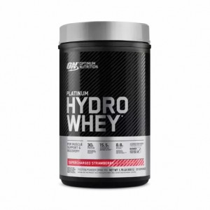 Optimum Nutrition PLATINUM HYDROWHEY™ Supercharged Strawberry 1.76 lb (20 Servings) Romania | 5016-SHEYR