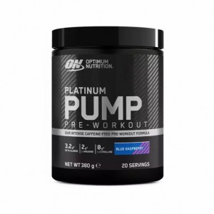 Optimum Nutrition Platinum Pump Pre-workout Blue Raspberry 380 grams (20 Servings) Romania | 8065-CTUIM