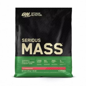 Optimum Nutrition Serious Mass Gainer Strawberry 5.45 kg (16 Servings) Romania | 4702-QMGEF