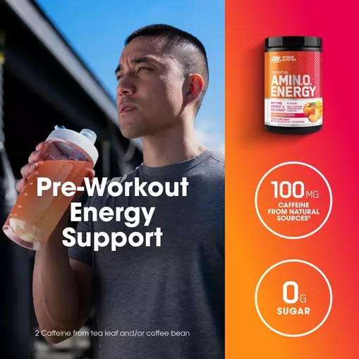 Optimum Nutrition ESSENTIAL AMIN.O. ENERGY® *new* Peach Mango Tango - Notify Me 0.6 lb - Notify me Romania | 2984-MHORI