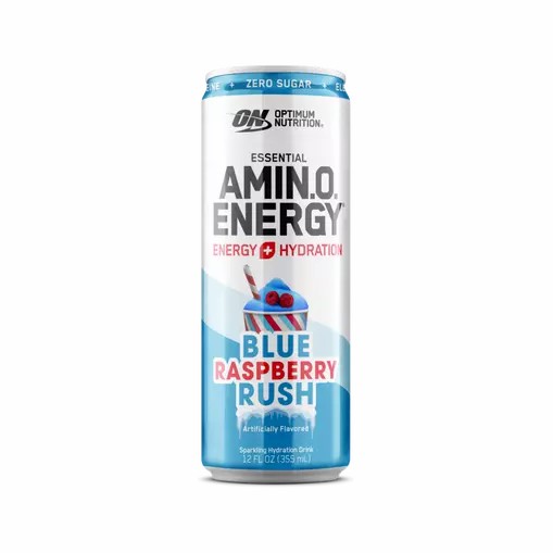 Optimum Nutrition ESSENTIAL AMIN.O. ENERGY+ Electrolytes Sparkling *new* Blue Raspberry Rush 355ml * 12 Cans (12 Servings) Romania | 6843-EKNQZ