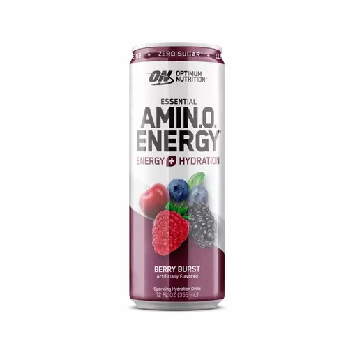 Optimum Nutrition ESSENTIAL AMIN.O. ENERGY+ Electrolytes Sparkling Berry Burst 355ml * 12 Cans (12 Servings) Romania | 7801-SMXYB