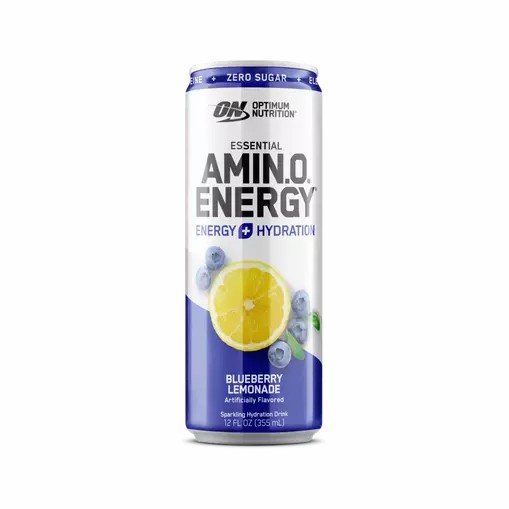 Optimum Nutrition ESSENTIAL AMIN.O. ENERGY+ Electrolytes Sparkling Blueberry Lemonade 355ml * 12 Cans (12 Servings) Romania | 5694-APLFN