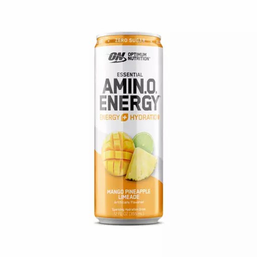 Optimum Nutrition ESSENTIAL AMIN.O. ENERGY+ Electrolytes Sparkling Mango Pineapple Lime 355ml * 12 Cans (12 Servings) Romania | 6824-SMVDH