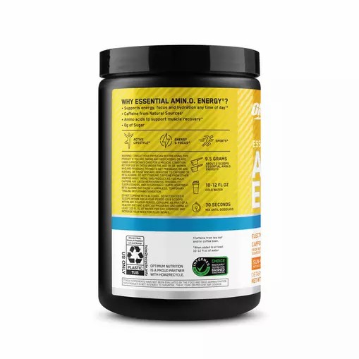 Optimum Nutrition Essential AMIN.O. ENERGY + Electrolytes *new* Sun-kissed Citrus 0.63 lb (30 Servings) Romania | 7254-VZXML