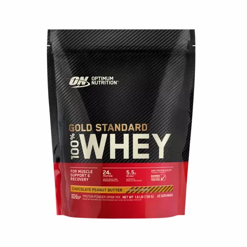 Optimum Nutrition GOLD STANDARD 100% WHEY™ Chocolate Peanut Butter 1.5 lb (22 Servings) Romania | 9152-CAUWK