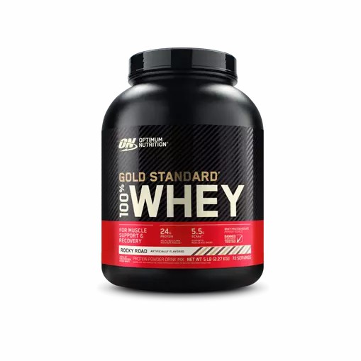 Optimum Nutrition GOLD STANDARD 100% WHEY™ Rocky Road 5 lb (72 Servings) Romania | 7853-UCPYS