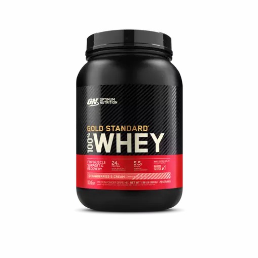 Optimum Nutrition GOLD STANDARD 100% WHEY™ Strawberries & Cream 2 lb (29 Servings) Romania | 3029-RHESV