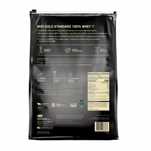 Optimum Nutrition GOLD STANDARD 100% WHEY™ Vanilla Ice Cream 10 lb - Notify me Romania | 3124-ZXCGP