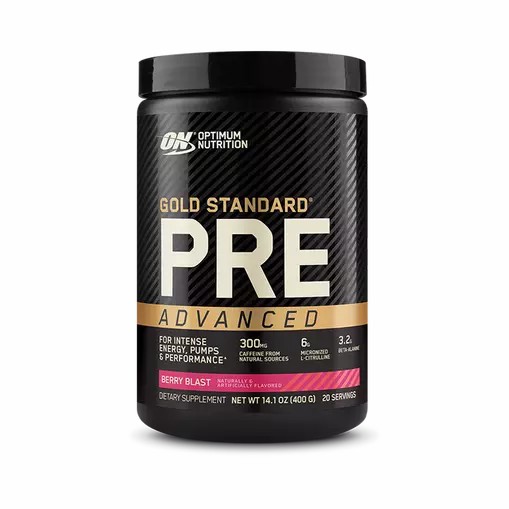 Optimum Nutrition GOLD STANDARD® Pre Advanced Berry Blast 0.88 lb (20 Servings) Romania | 9614-AFGVW