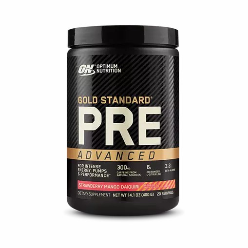 Optimum Nutrition GOLD STANDARD® Pre Advanced Strawberry Mango Daiquiri 0.88 lb (20 Servings) Romania | 2395-THDUP