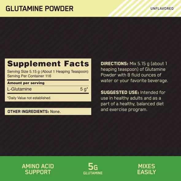 Optimum Nutrition Glutamine Powder 2.2 lb (194 Servings) Romania | 1645-VCIGY