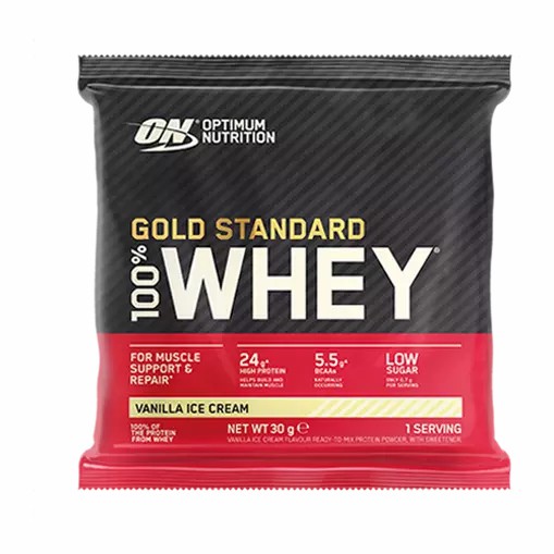 Optimum Nutrition Gold Standard 100% Whey Powder Sachets Vanilla Ice Cream 1 sachet (30 grams) Romania | 3427-WMQSO