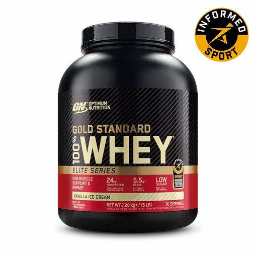 Optimum Nutrition Gold Standard 100% Whey - Elite Series Vanilla Ice Cream 2.27 kg (77) Romania | 4783-THPRO