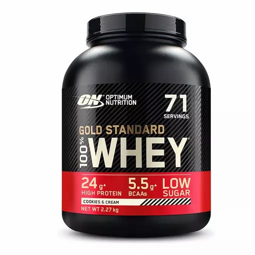 Optimum Nutrition Gold Standard 100% Whey Protein Powder Cookies & Cream 2.27 kg (71 Servings) Romania | 2874-ZQDCL