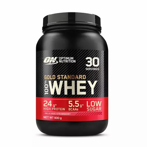 Optimum Nutrition Gold Standard 100% Whey Protein Powder Delicious Strawberry 900 grams (30 Servings) Romania | 3670-NEVJC