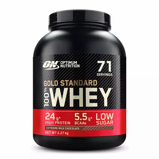 Optimum Nutrition Gold Standard 100% Whey Protein Powder Extreme Milk Chocolate 2.27 kg (71 Servings) Romania | 8743-DOBWK