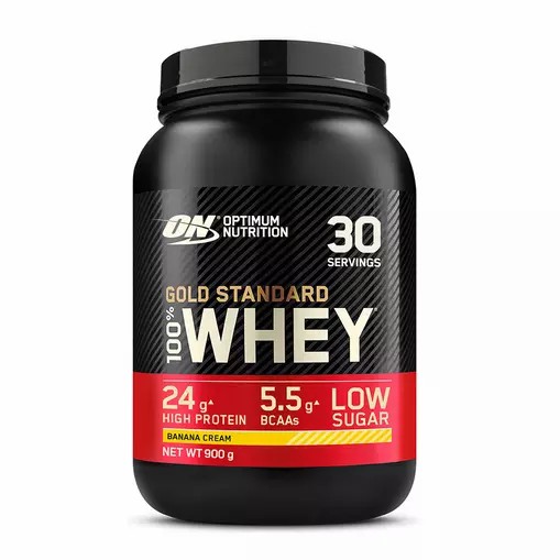 Optimum Nutrition Gold Standard 100% Whey Protein Powder Banana Cream 900 grams (30 Servings) Romania | 6325-RWEKH