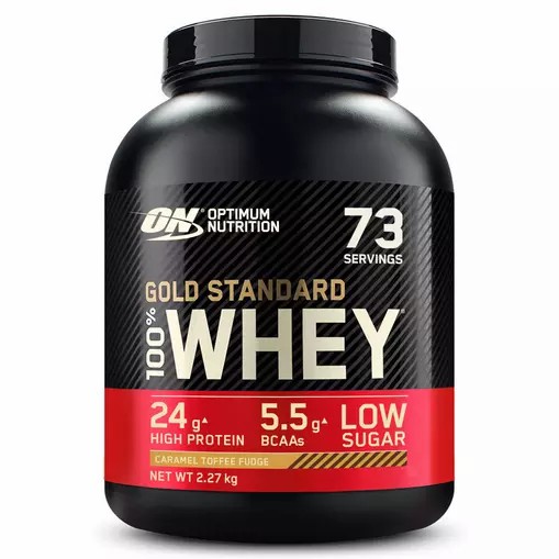 Optimum Nutrition Gold Standard 100% Whey Protein Powder Caramel Toffee Fudge 2.27 kg (73 Servings) Romania | 6837-WGHDL