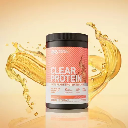 Optimum Nutrition ON Clear Protein 100% Plant Protein Isolate Juicy Peach 280 grams (10 Servings) Romania | 8102-BFOZL