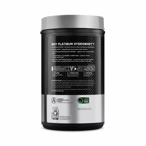 Optimum Nutrition PLATINUM HYDROWHEY™ Supercharged Strawberry 1.76 lb (20 Servings) Romania | 5016-SHEYR