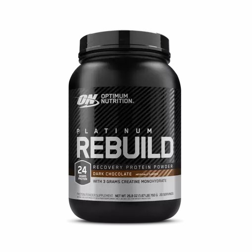 Optimum Nutrition Platinum Rebuild Dark Chocolate 1.67 lb (20 Servings) Romania | 9546-YTLQM