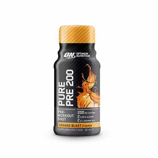 Optimum Nutrition Pure Pre 200 Pre-Workout Shot Orange 60ml (12 shots) Romania | 2968-IXJVU