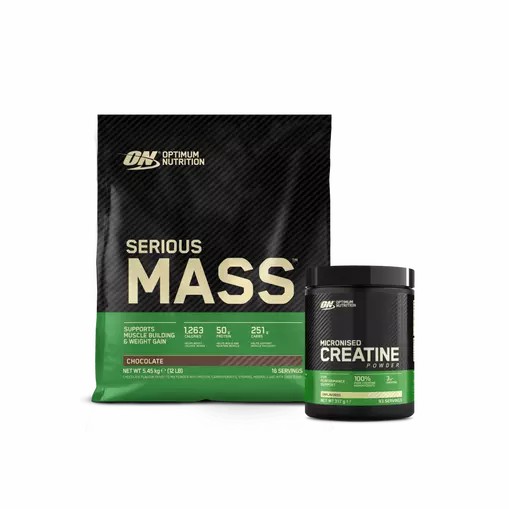 Optimum Nutrition Serious Mass & Creatine Stack Chocolate Romania | 2103-JIBRW